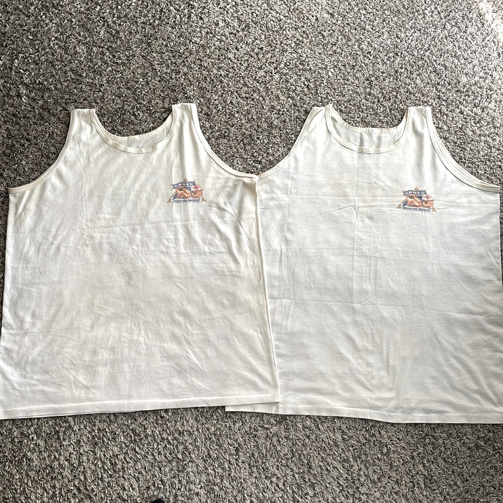 2 Camel tank tops Vintage